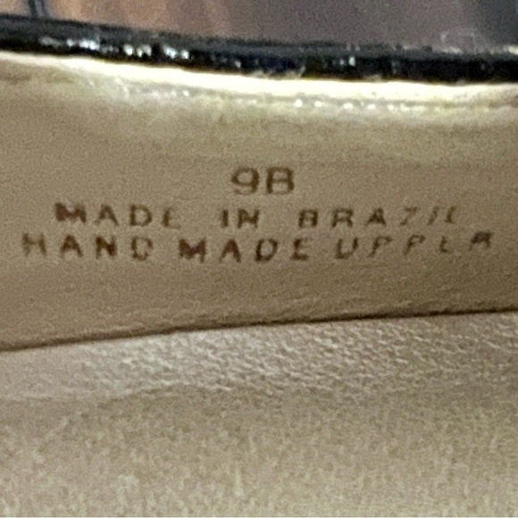 Talbots Tweed Croc-Trim Block Heel Loafers | Size 9B - Picture 8 of 8